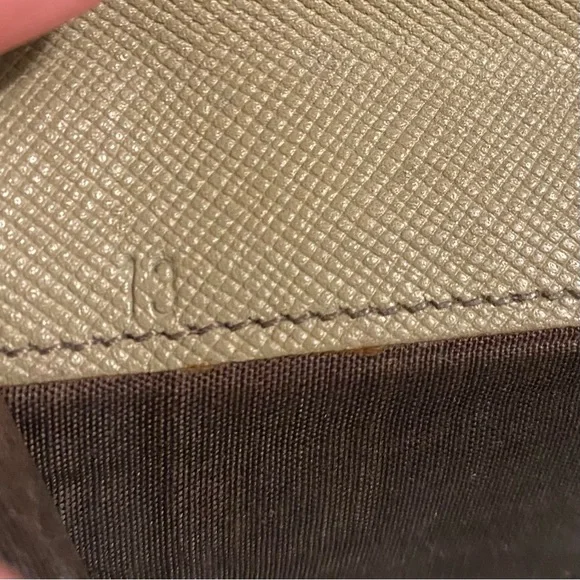 Prada Saffiano Leather Trifold Wallet - Sage - Picture 12 of 16